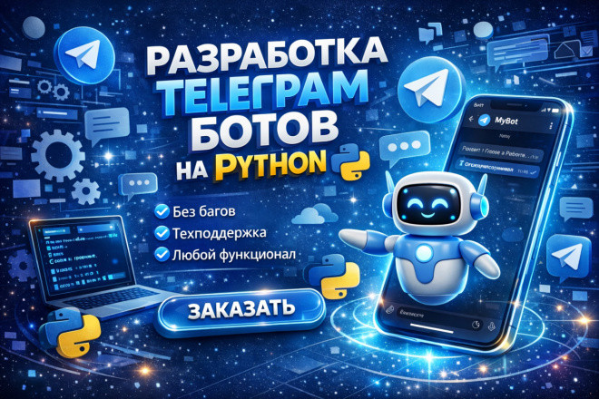 Создание Telegram-Bot + админка + полный код