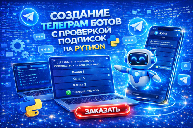 Бот для Telegram с обязательной подпиской на каналы