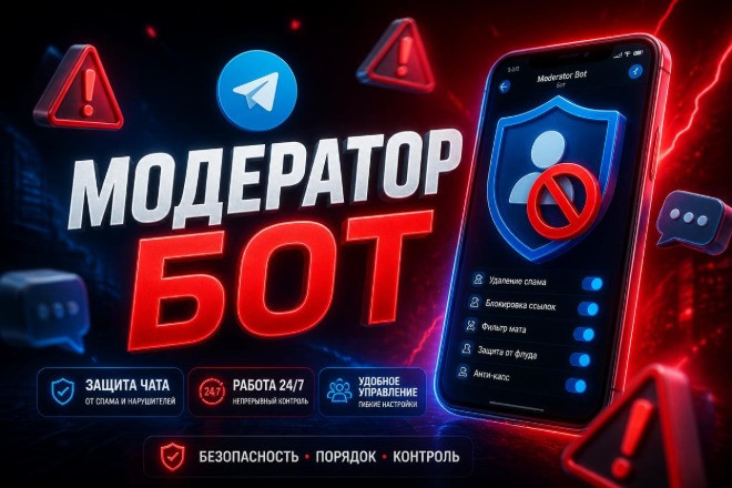 🤖 Бот-модератор для Telegram-чата