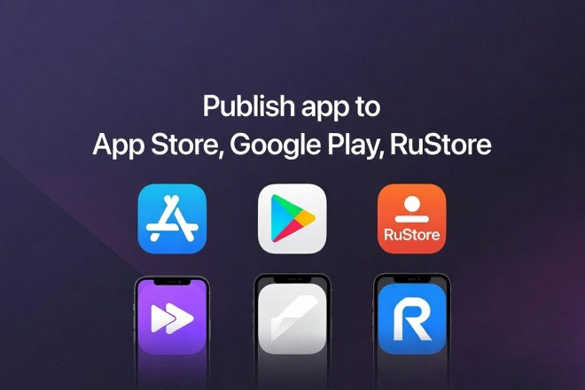 Публикую ваше приложение в AppStore, Google Play, RuStore