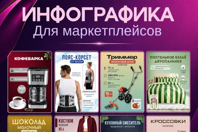 Дизайнер маркетплейсов Waldberis и Ozon, создаю продающие карточки