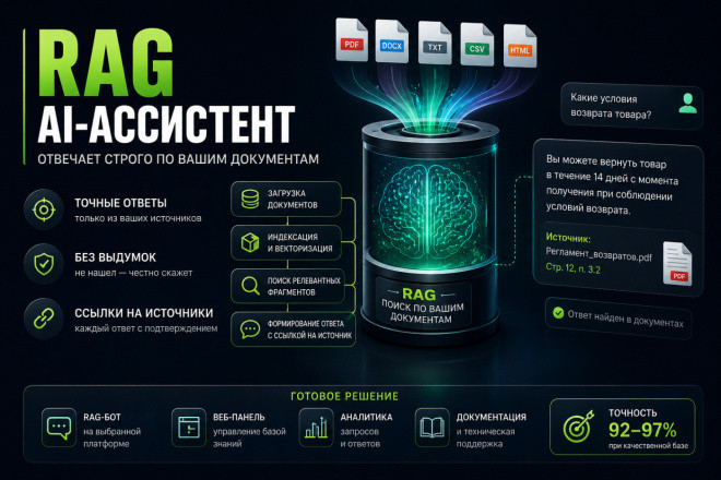 RAG-бот: AI-ассистент по документам вашей компании, без галлюцинаций