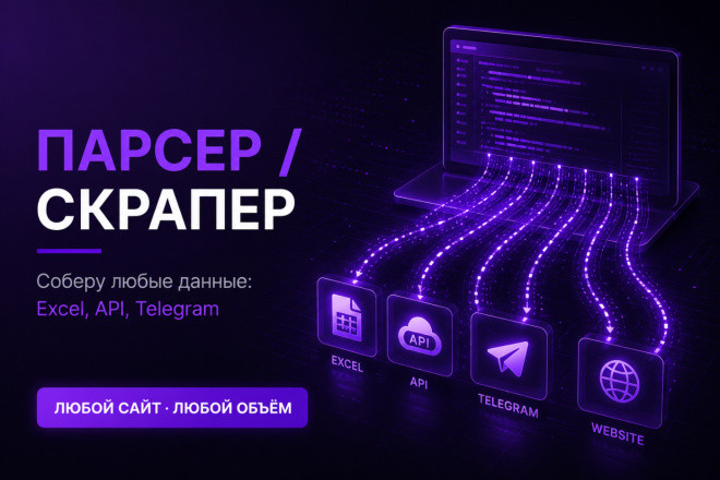 Напишу парсер любого сайта цены, товары, объявления в Excel или CRM