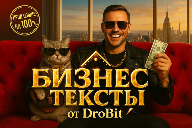 Бизнес Тексты, продающие на все 100, любые тематики