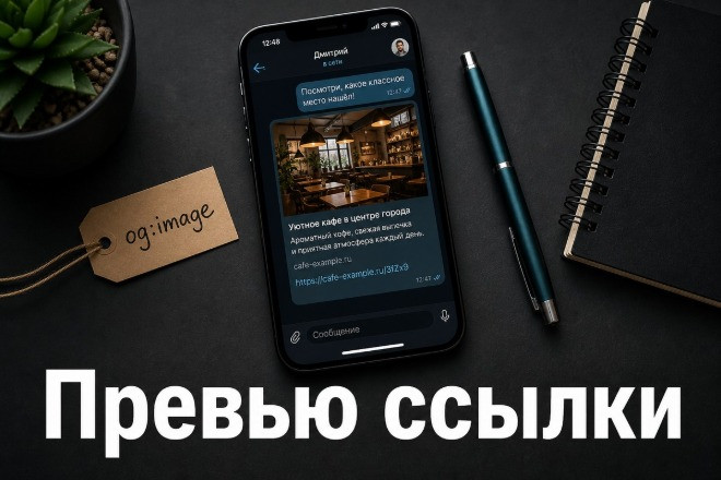 Настрою превью сайта для Telegram, VK и мессенджеров