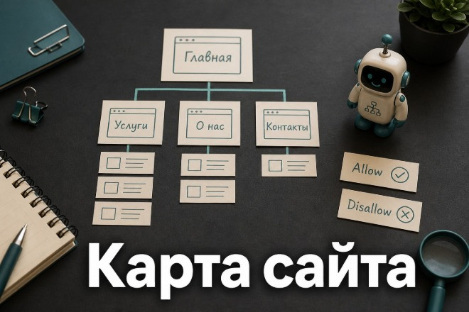Сделаю robots.txt и карту сайта sitemap для вашего сайта