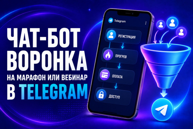 Чат-бот воронка на марафон или вебинар в Телеграм