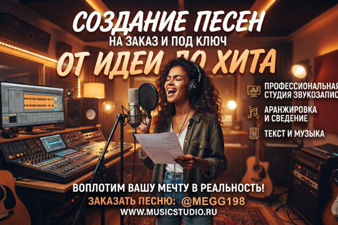 Сделаю песню на заказ