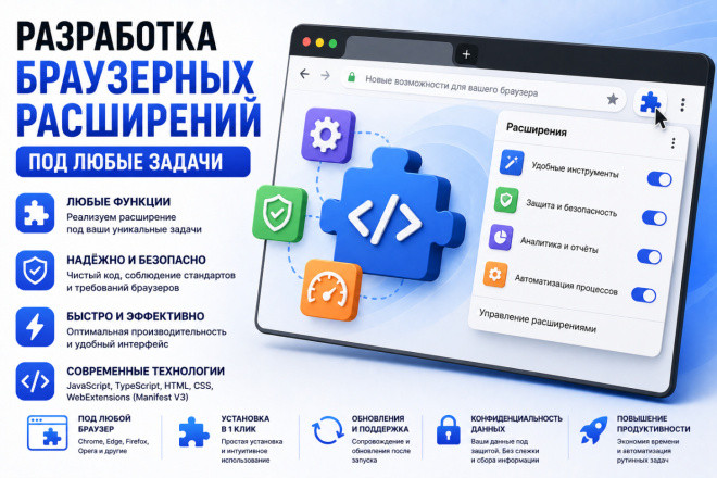 Разработка расширения для Chrome под ключ