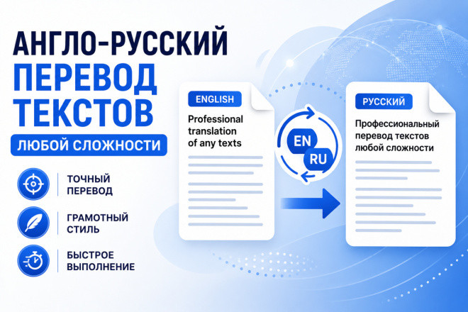 Англо-русский перевод текстов любой сложности
