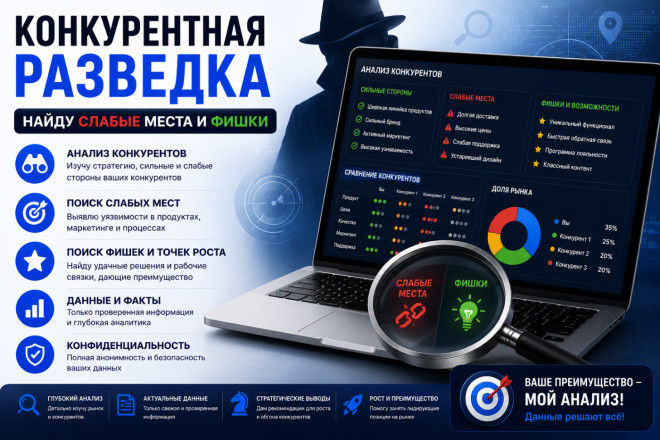 Конкурентная разведка: найду слабые места и фишки