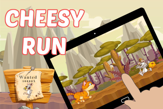 Cheesy Run Cartoon Runner Game - Готовый проект на Юнити