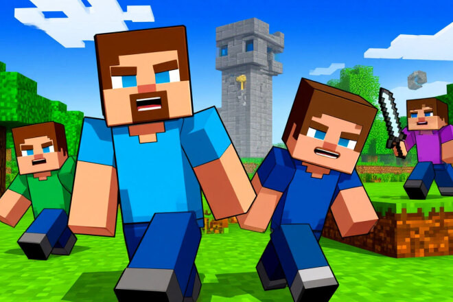 Готовый Minecraft Кликер на Unity для Яндекс Игр