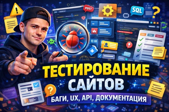 Тестирование сайтов: баги, UX, API, документация