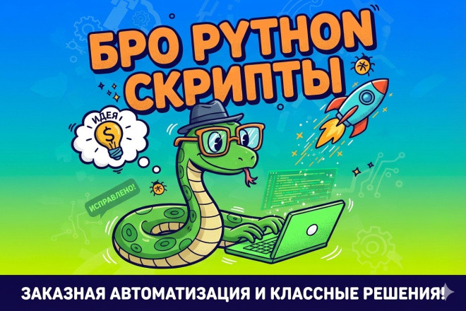 Напишу скрипт на Python для автоматизации задач