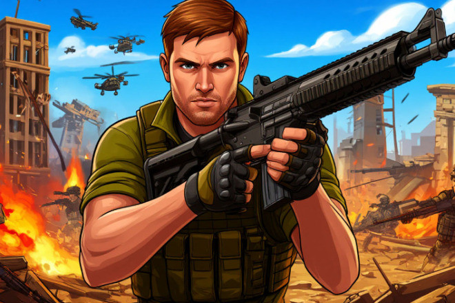 Готовая игра Красные против Синих: Защити свою базу для Яндекс Игр