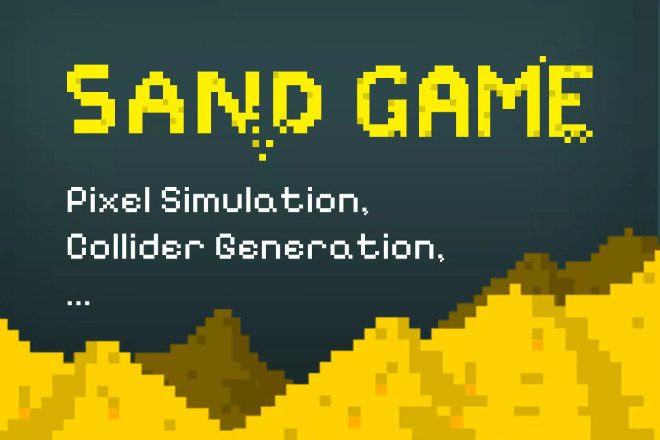 Falling Sand Game Template - Готовый проект на Юнити