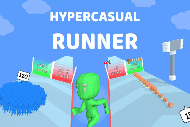 Hypercasual - Runner Starter Kit - Готовый проект на Юнити