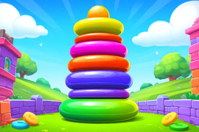Готовая игра Кольца Логики: Сортировка Цветов для Яндекс Игр