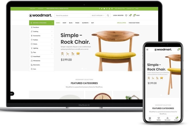 Woodmart установка и настройка темы