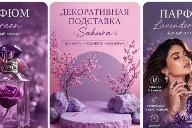 Сделаю дизайн карточек товаров для маркетплейсов