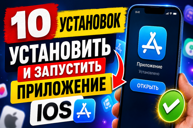 10 установок. Установить и запустить приложение IOS