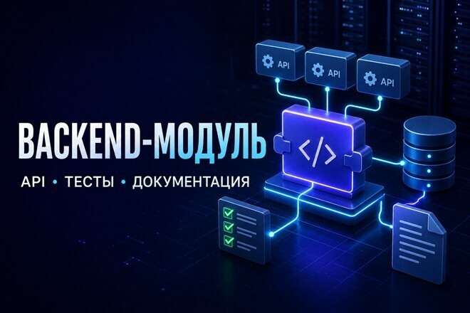 Разработаю backend-модуль по техническому заданию