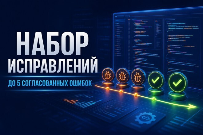 Исправлю до 5 согласованных ошибок в небольшом проекте