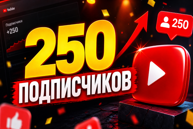 250 подписчиков на канал. Гарантия качества