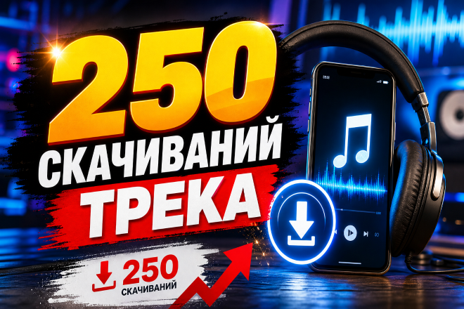 250 скачиваний трека. Гарантия
