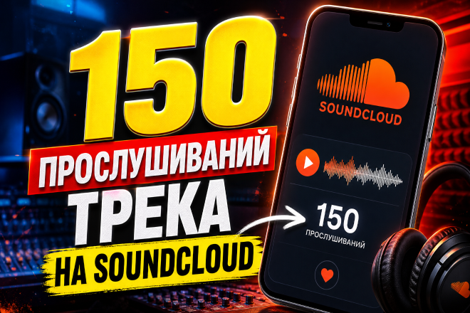150 прослушиваний трека на Soundcloud