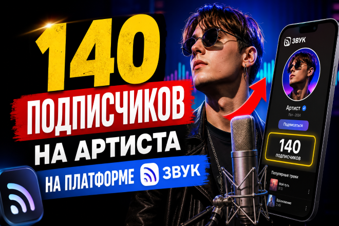 140 подписчиков на артиста на платформе Звук