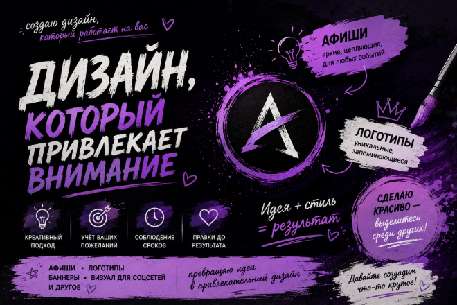 Создам афишу, логотип