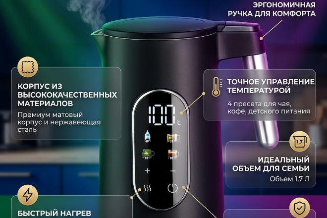Дизайн карточек товара WB/OZON/AVITO