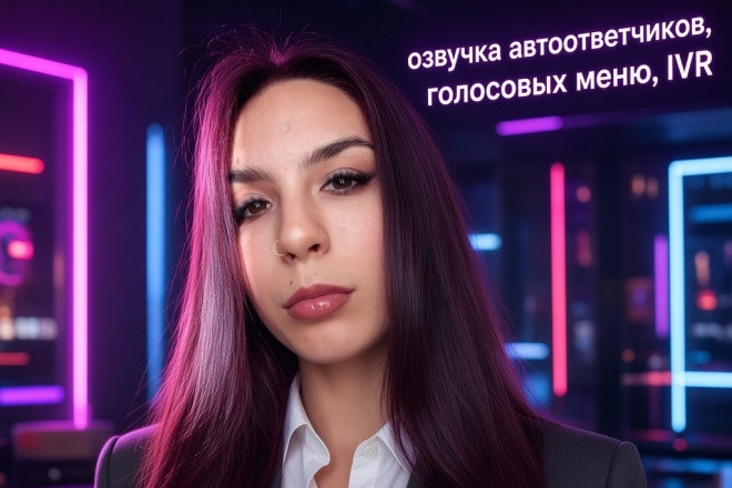 Озвучка автоответчиков, голосовых сообщений, меню, IVR