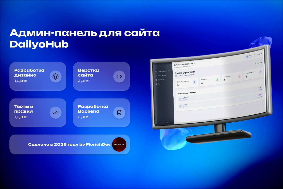 DailyoHub - Админ-панель