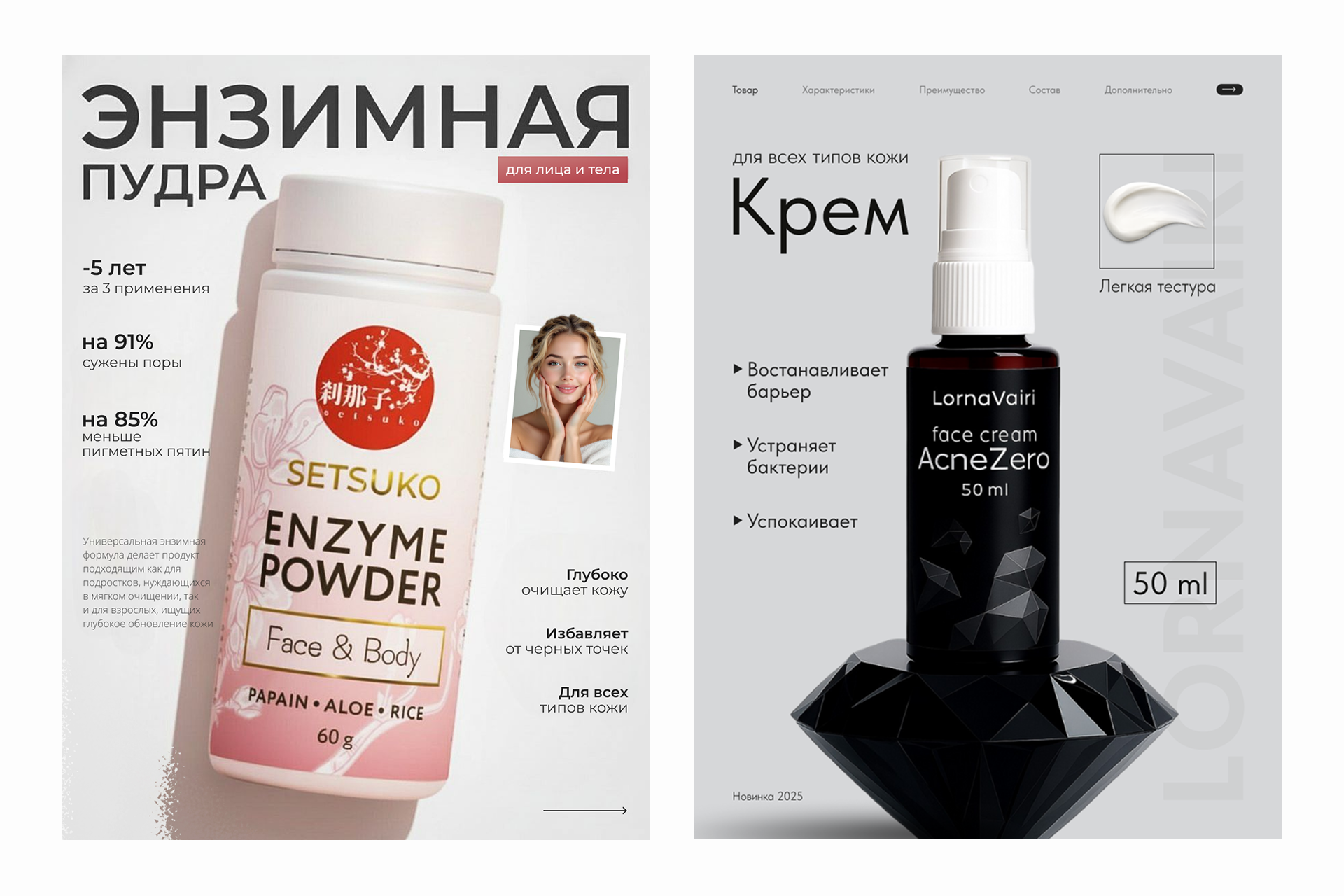 Инфографика для косметики